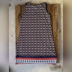 Magnolia Black and Pink Geometric A-Line Skirt